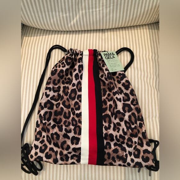 NWT Pam & Gela Leopard Backpack - Picture 5 of 7